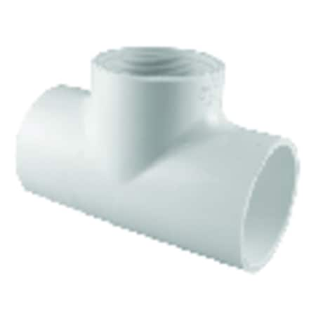 Pipe Schedule 40 1/2 In. Slip X 1/2 In. D Slip PVC Tee